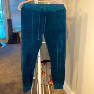 Juicy Couture Small Dark Teal Velour Pants